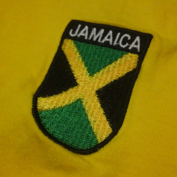 ๐๏ธ Jamaica Shirt ๐ด ๐ Embroidered XL Bob Marley Island Paradise Yellow Tee - Picture 2 of 10